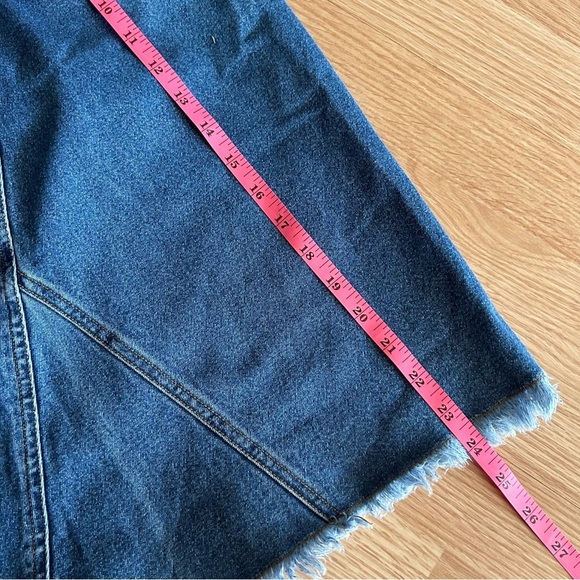 Vintage Bill Blass Denim Midi Skirt Size 6 - Picture 6 of 7